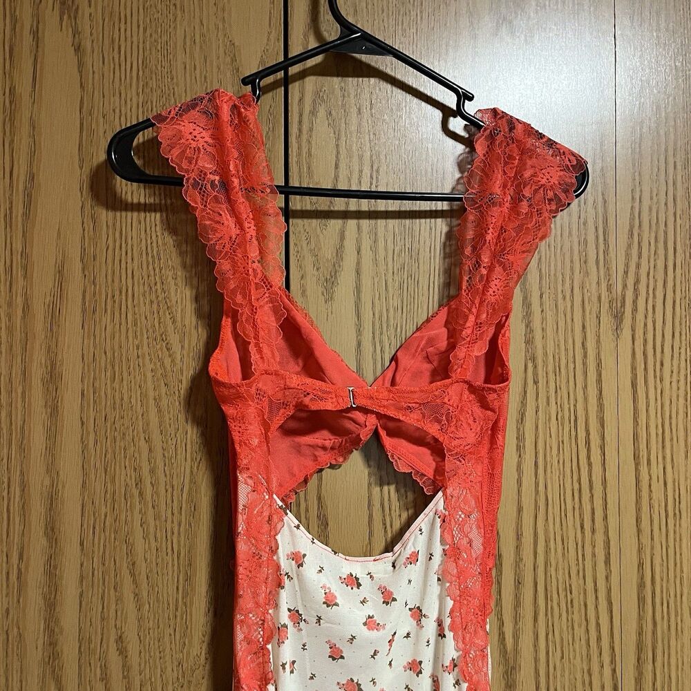 NWT Free People Suddenly Fine Maxi Slip Dress Women’s Small Red - Picture 7 of 8